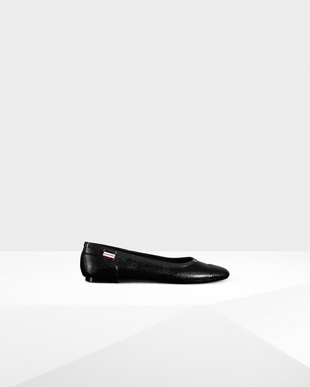 Bailarinas Hunter Feminina Pretas - Original Tour Gloss Flats - 06SOQVNKJ